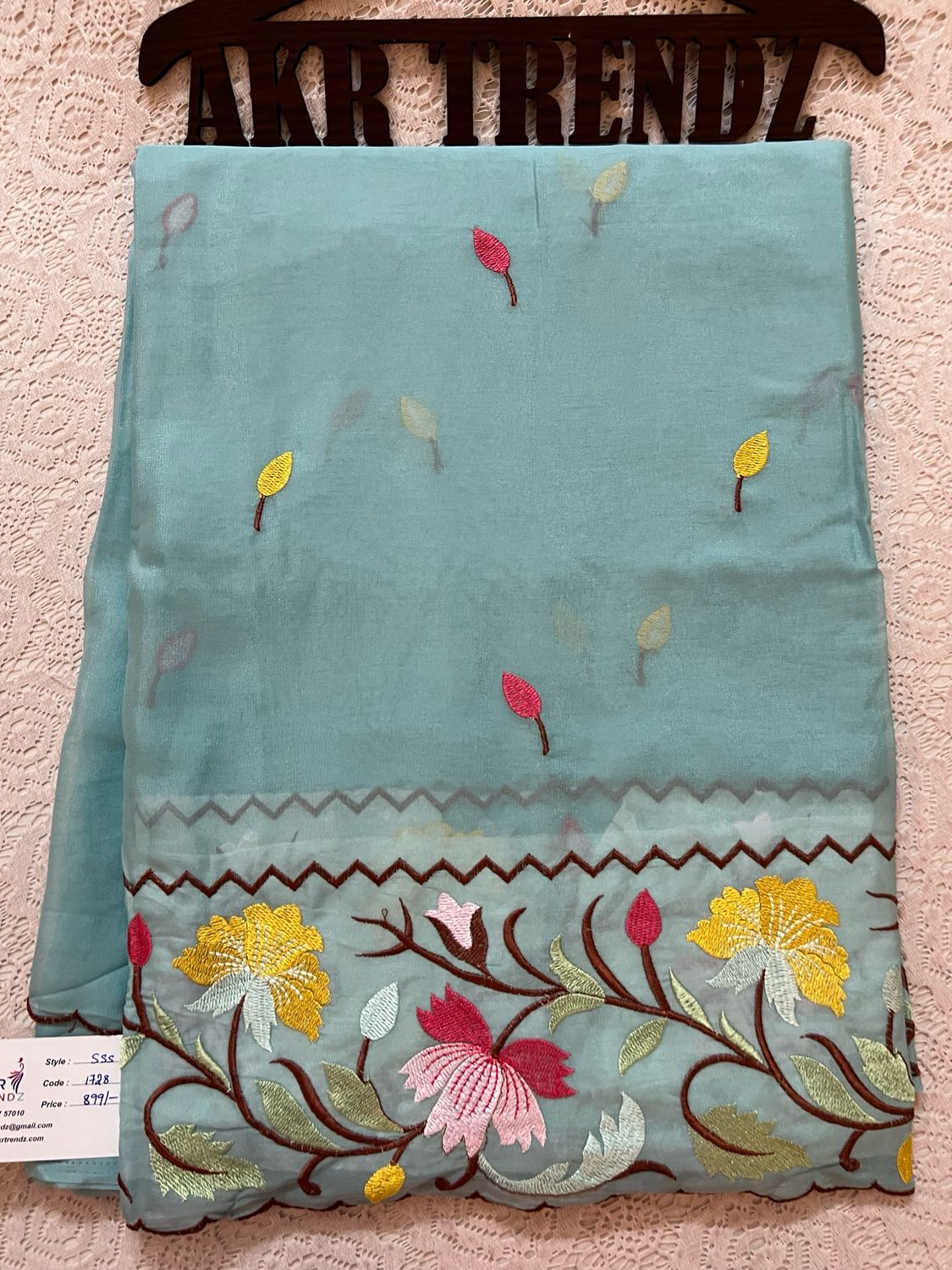 Embroidered Georgette Sarees