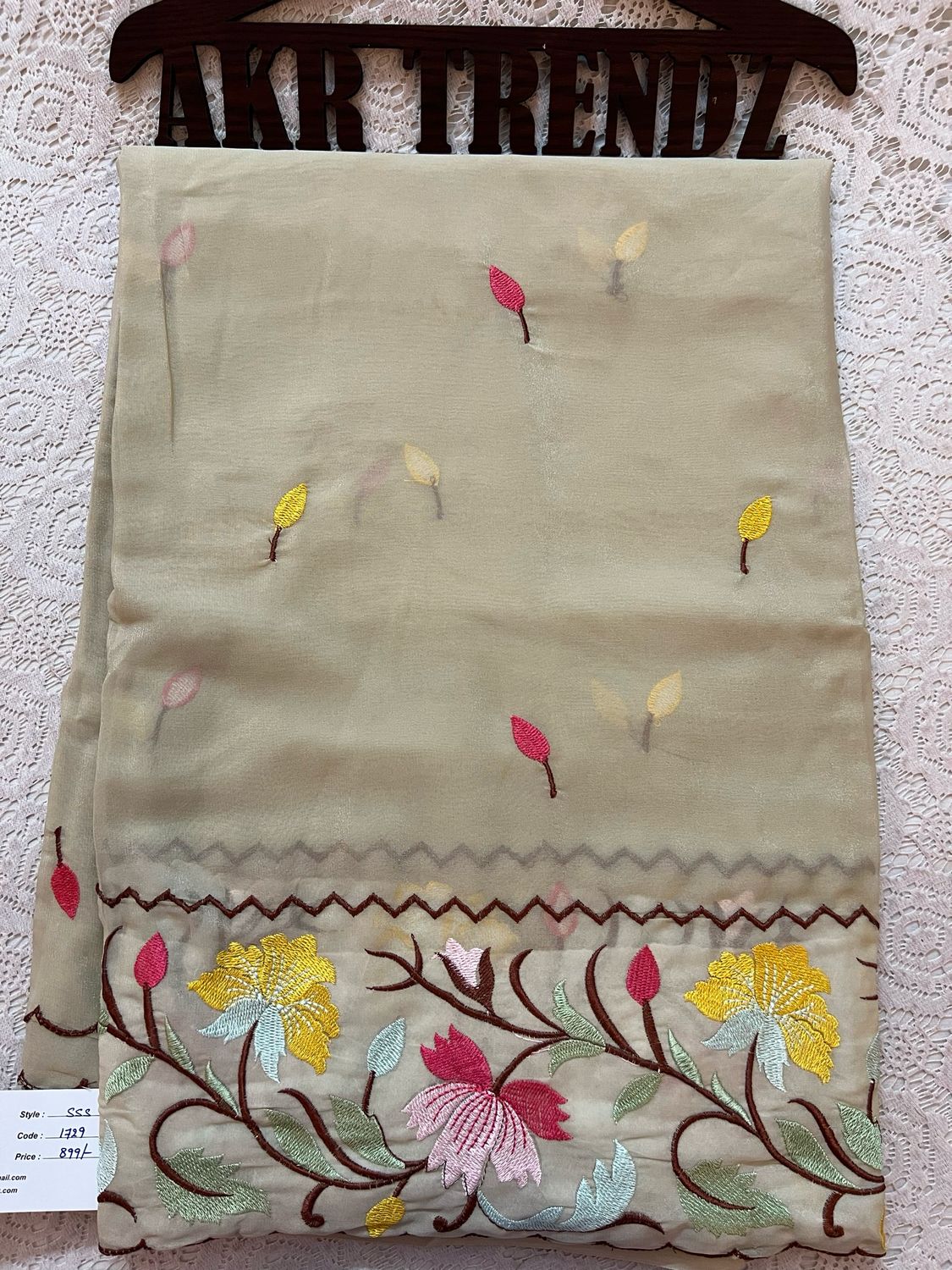 Embroidered Georgette Sarees