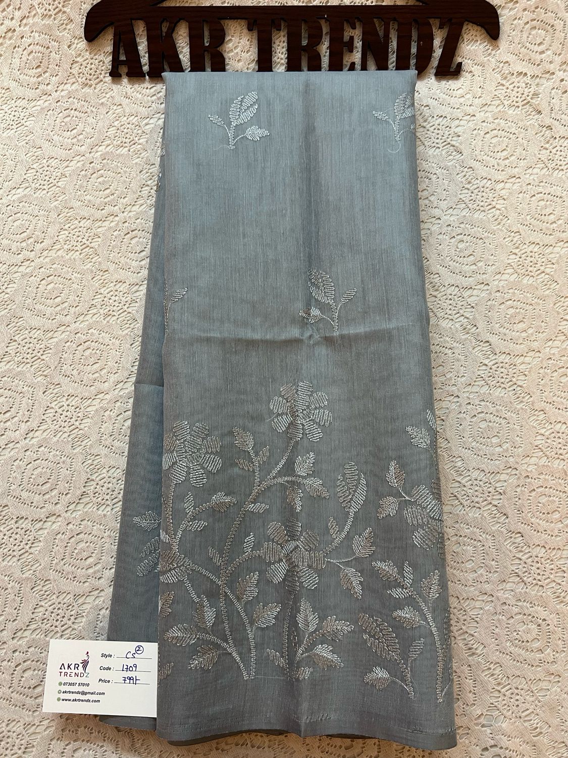 Embroidered Fancy Cotton Sarees