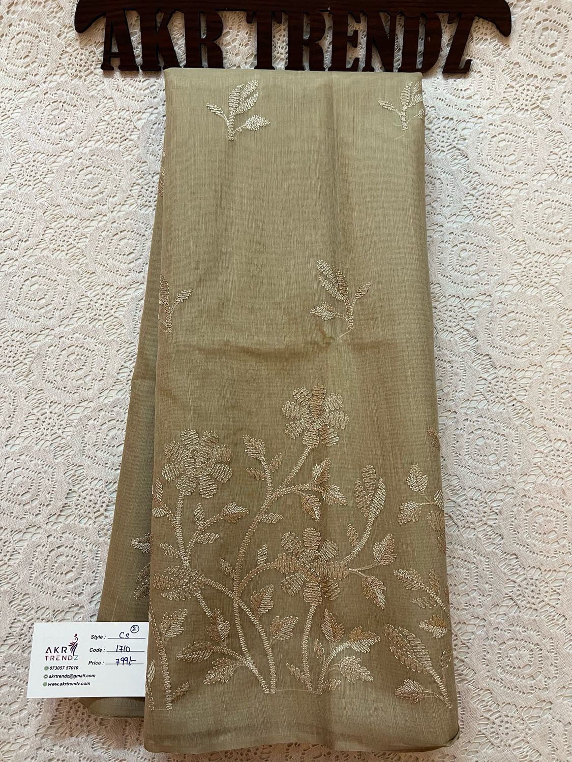 Embroidered fancy Cotton Sarees