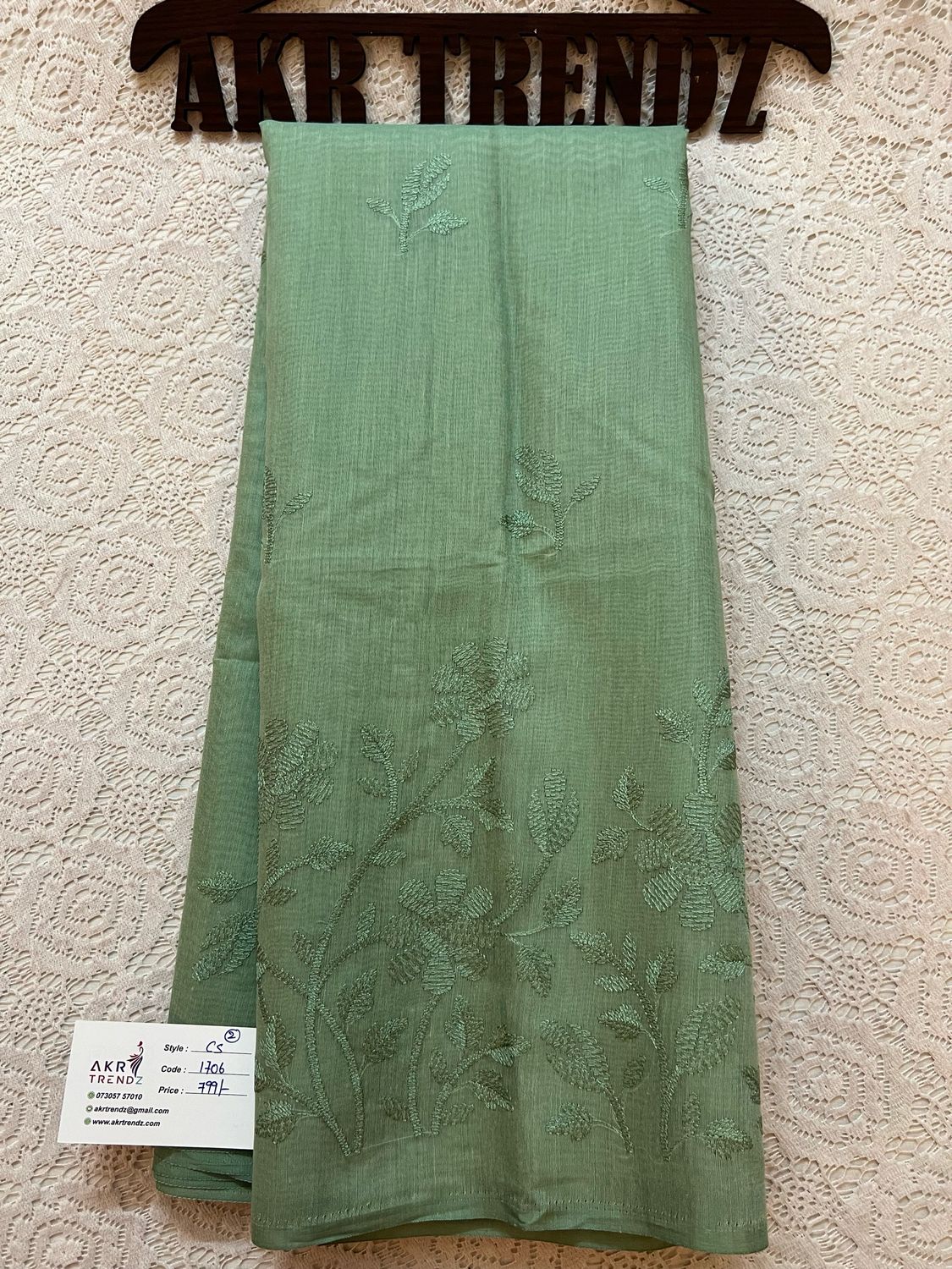 Embroidered Fancy Cotton Sarees