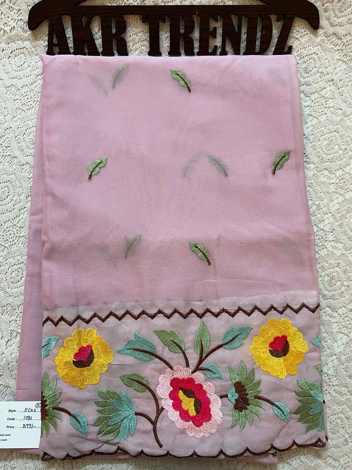 Embroidered Georgette Sarees