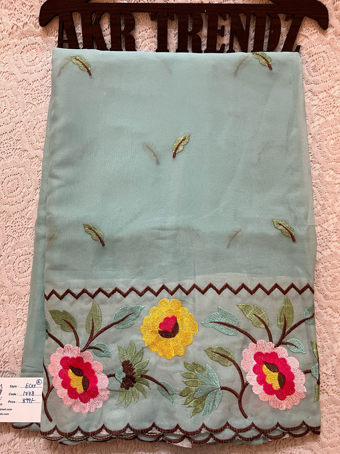 Embroidered Georgette Sarees