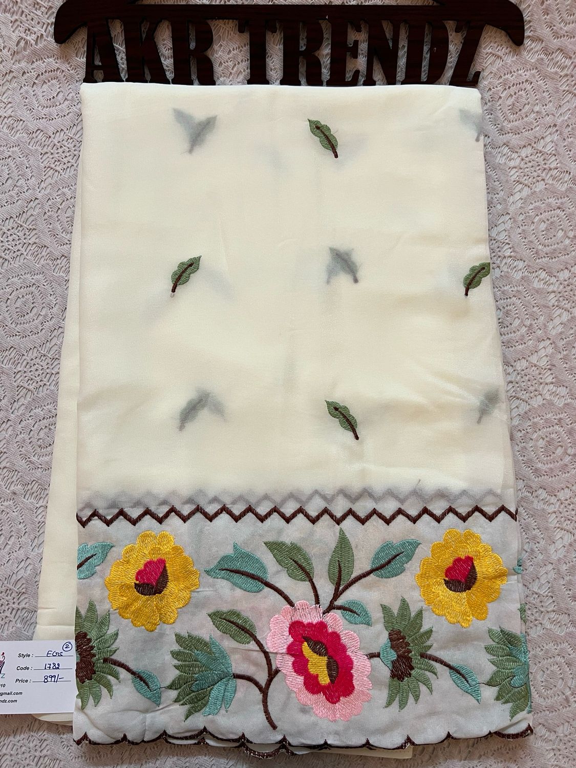 Embroidered Georgette Sarees