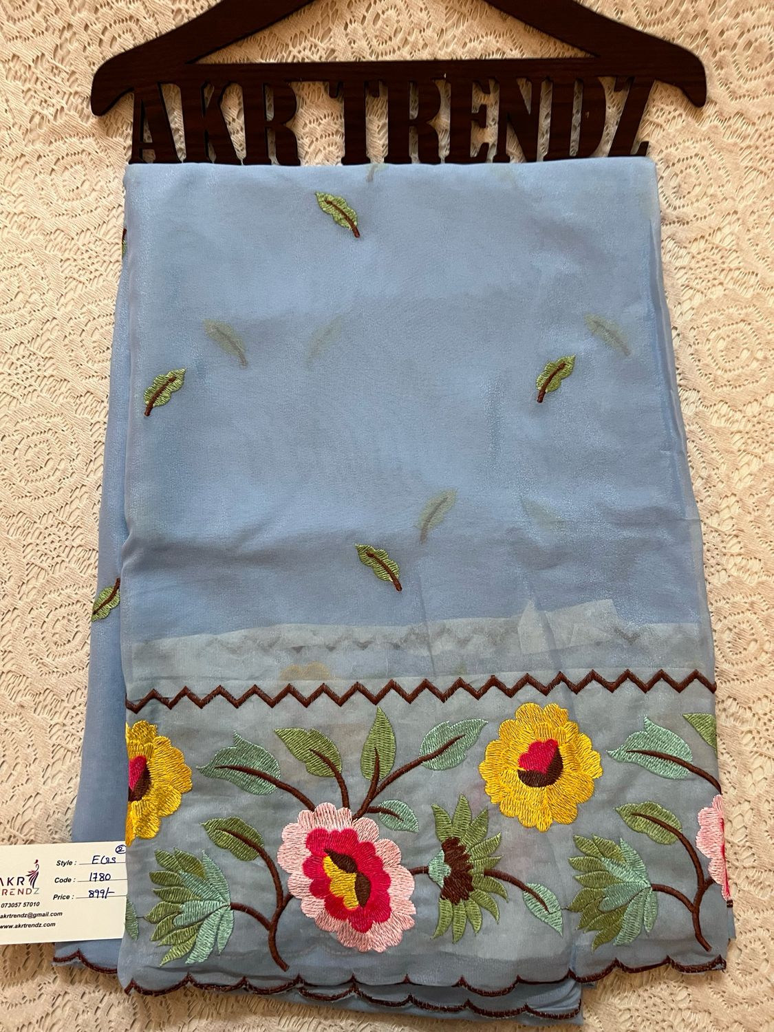 Embroidered Georgette Sarees