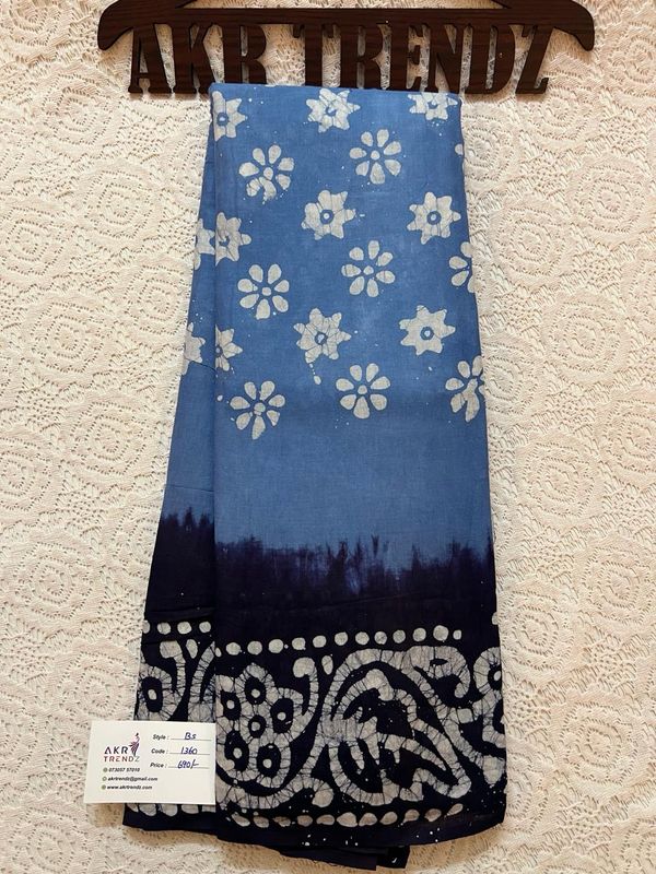 Batik Pure Cotton Sarees
