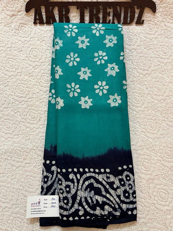 Batik Pure Cotton Sarees