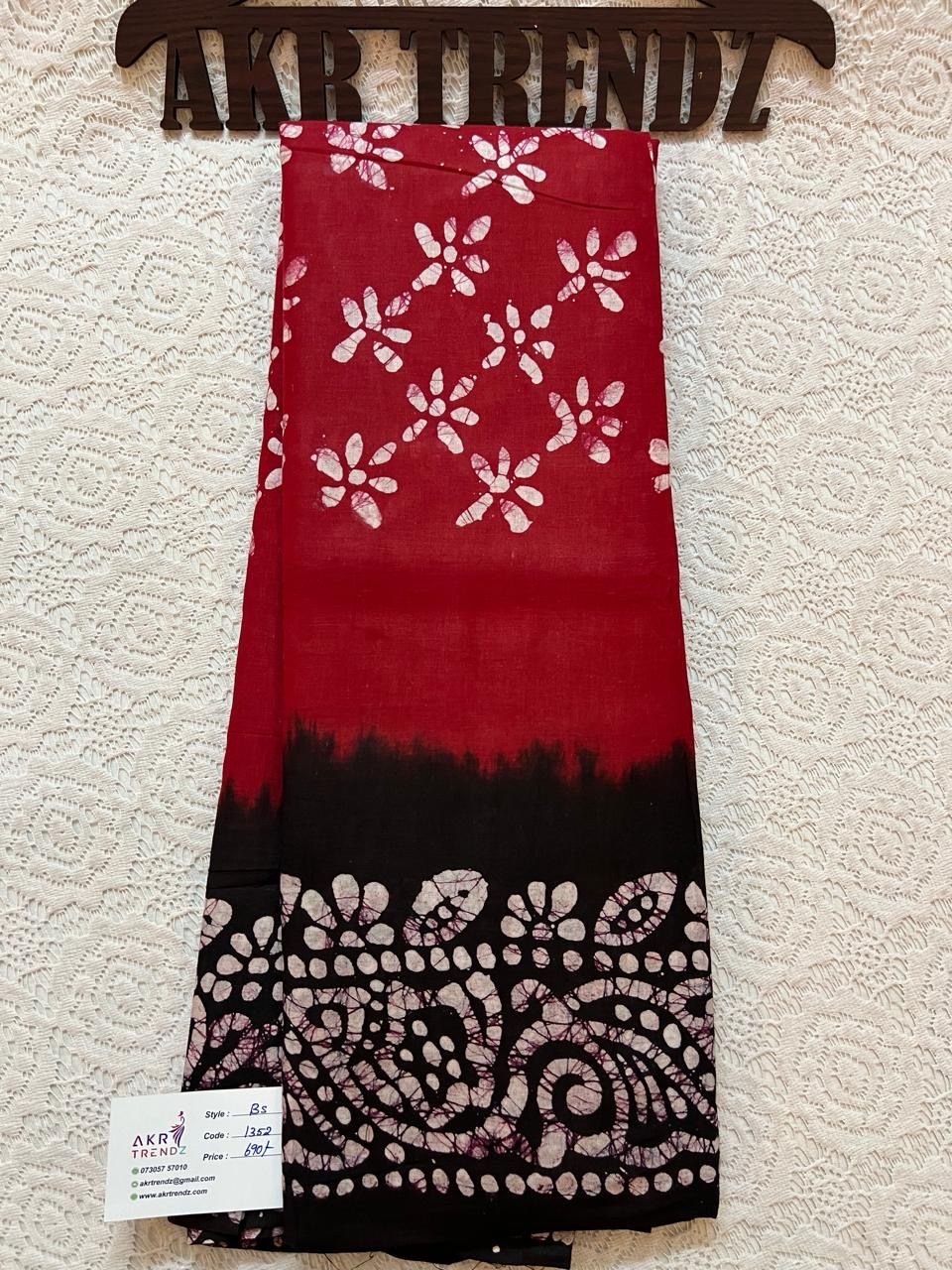 Batik Pure Cotton Sarees