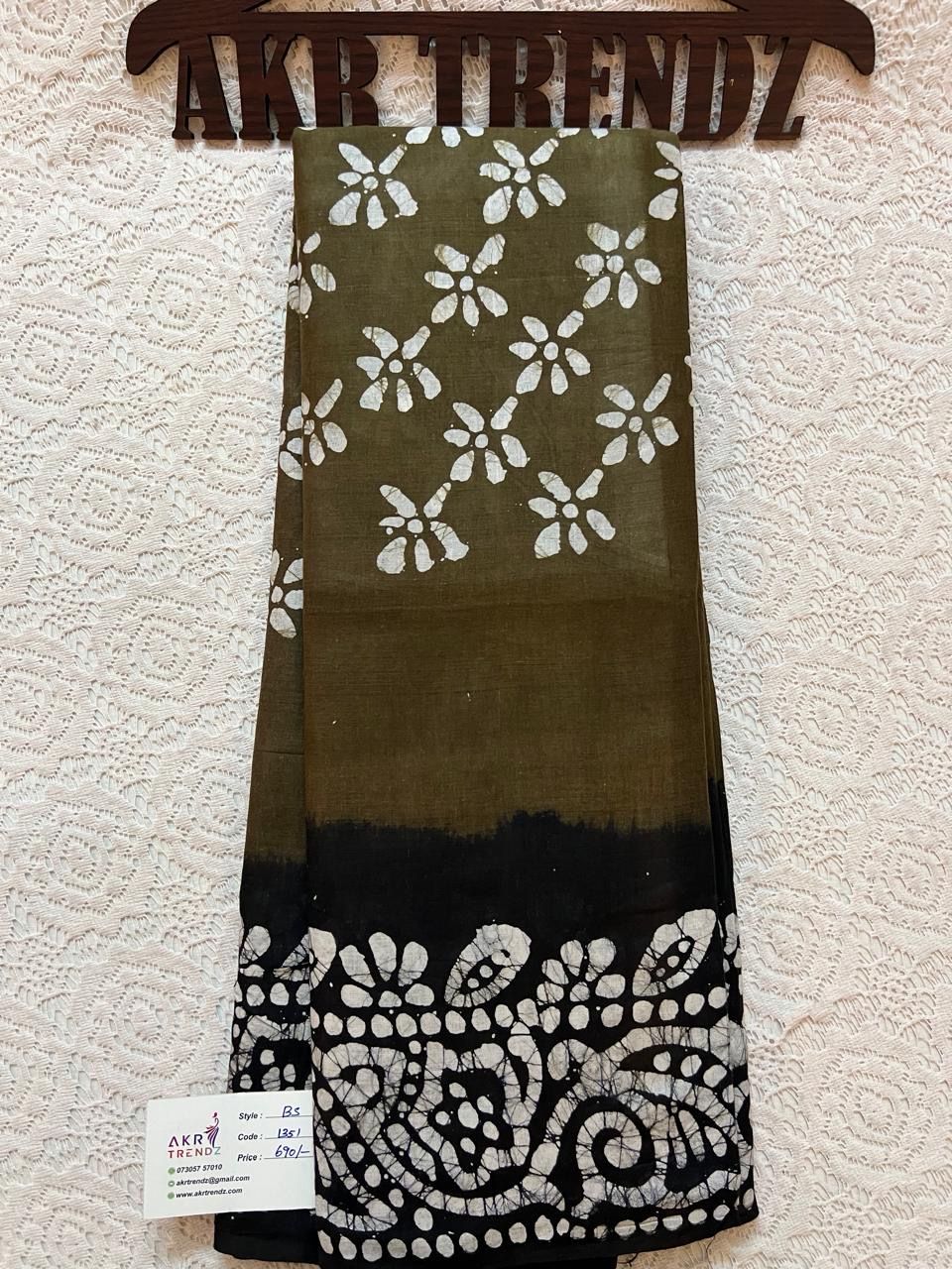 Batik Pure Cotton Sarees