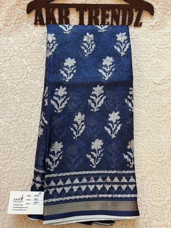 Digital Print Kota Silk Sarees