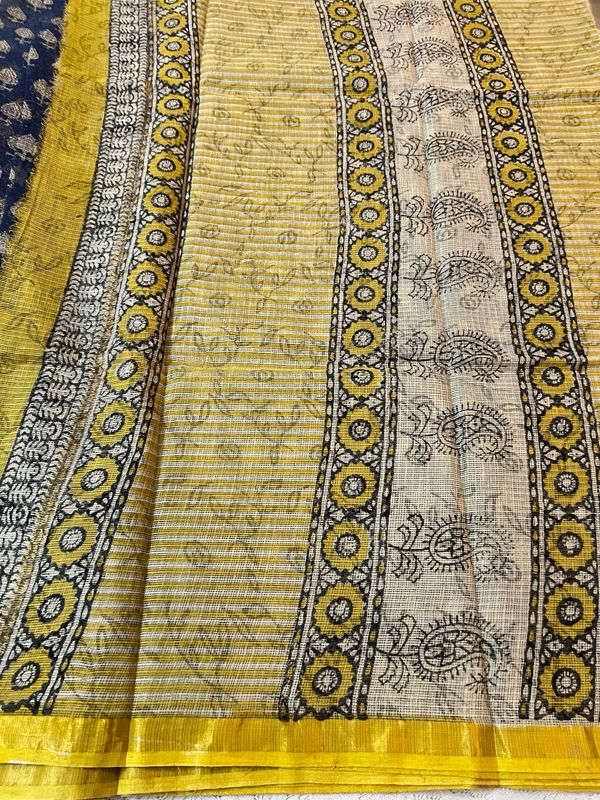 Handblock Kota Doria Sarees