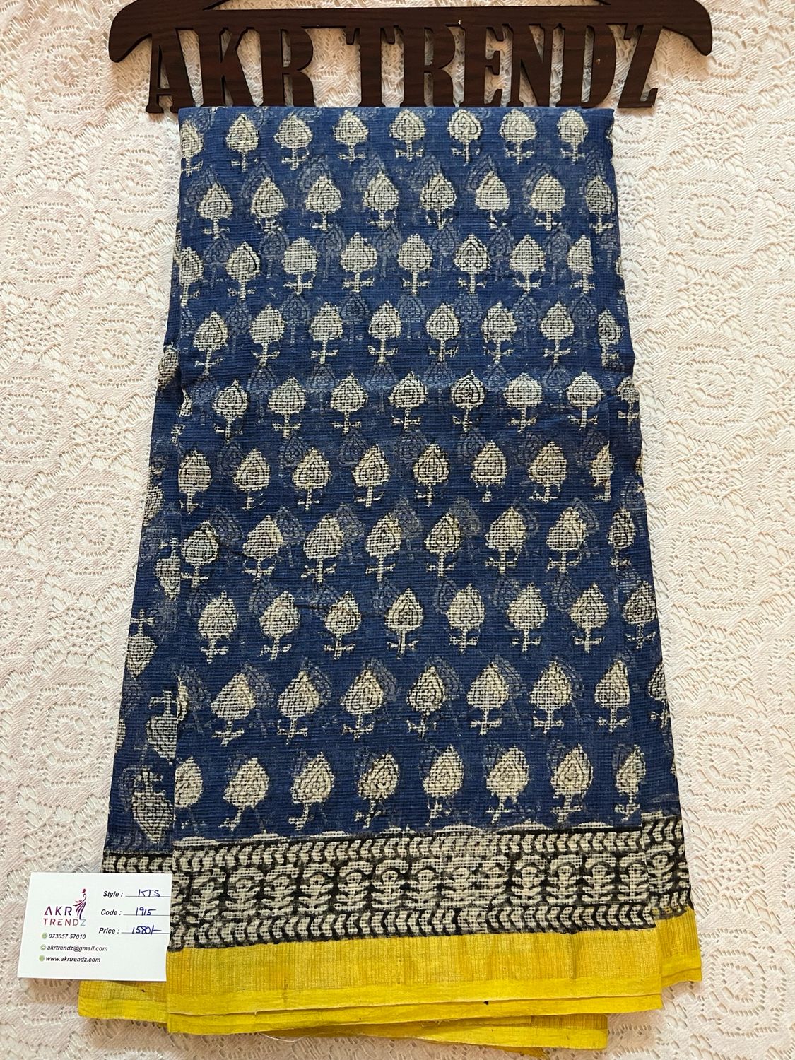 Handblock Kota Doria Sarees