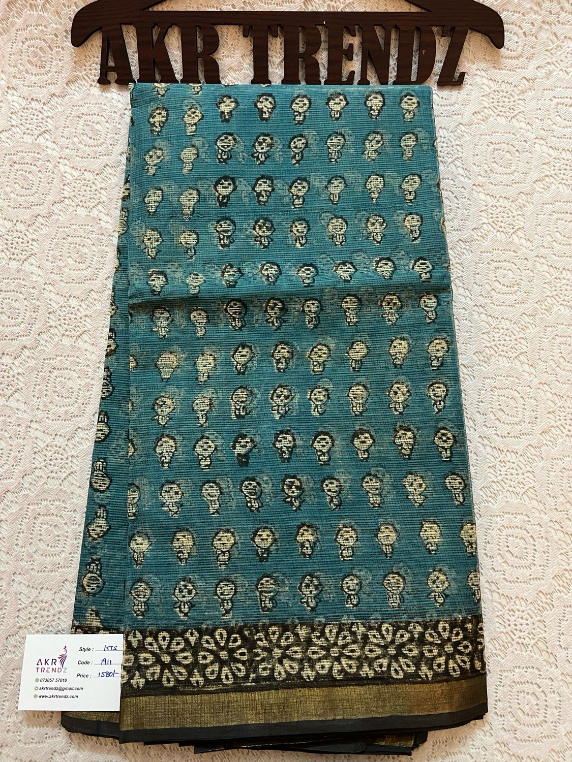 Handblock Kota Doria Sarees