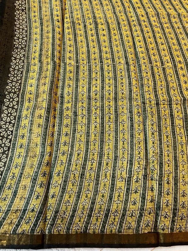 Handblock Kota Doria Sarees