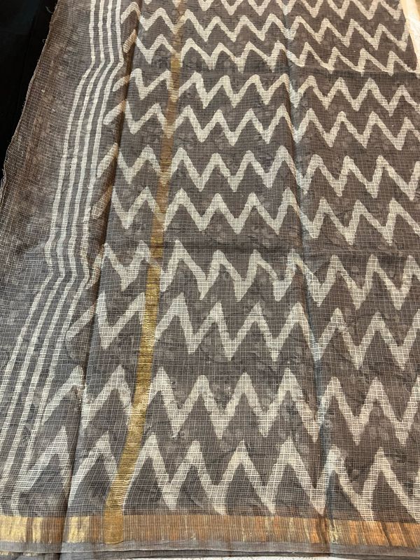 Handblock Kota Doria Sarees