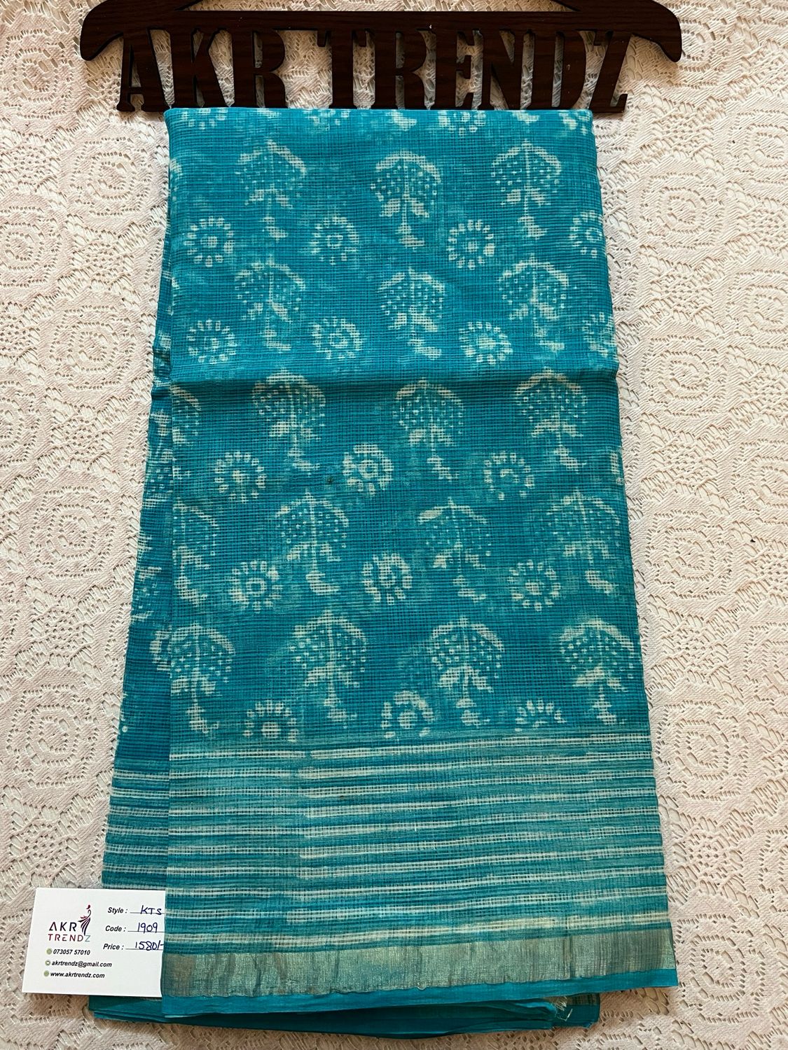 Handblock Kota Doria Sarees