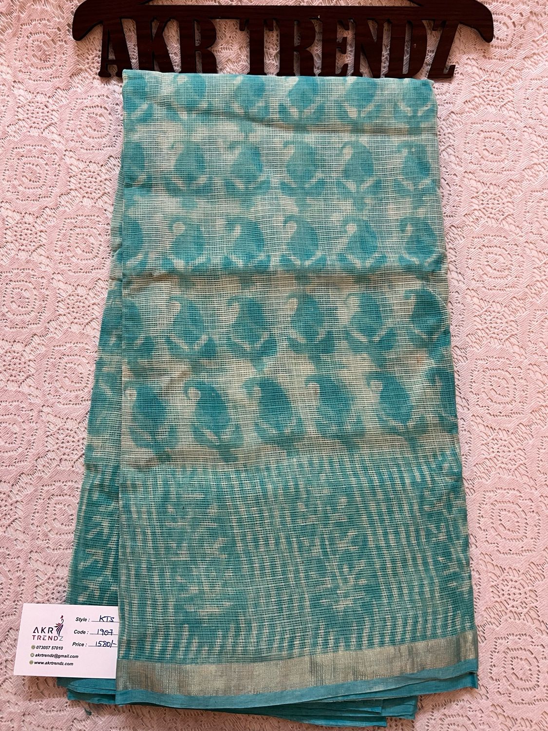 Handblock Kota Doria Sarees
