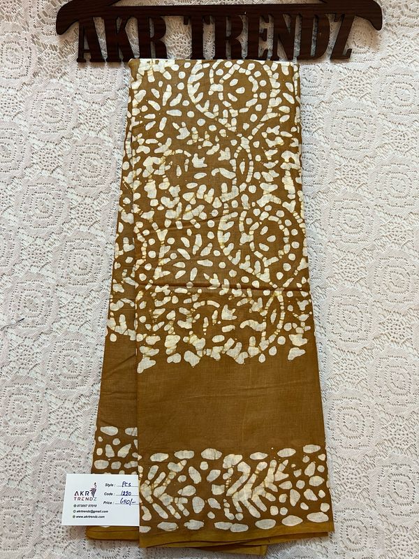 Batik Pure Cotton Sarees