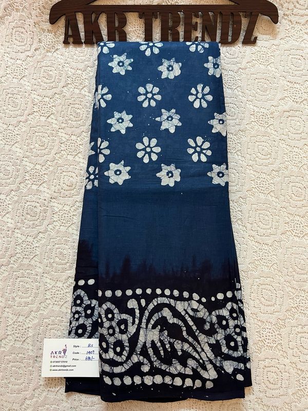Batik Pure Cotton Sarees