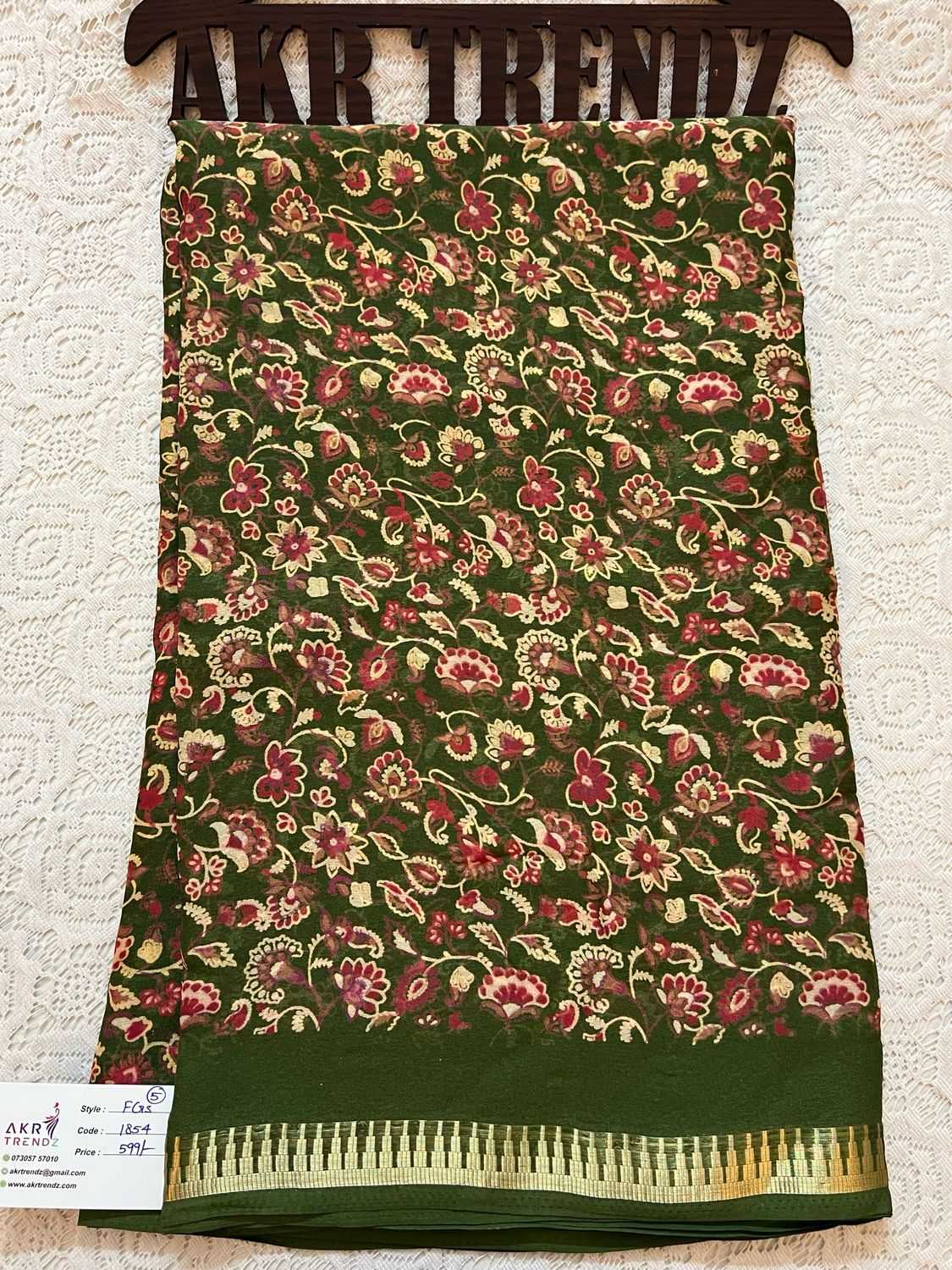 Thin border Georgette Sarees