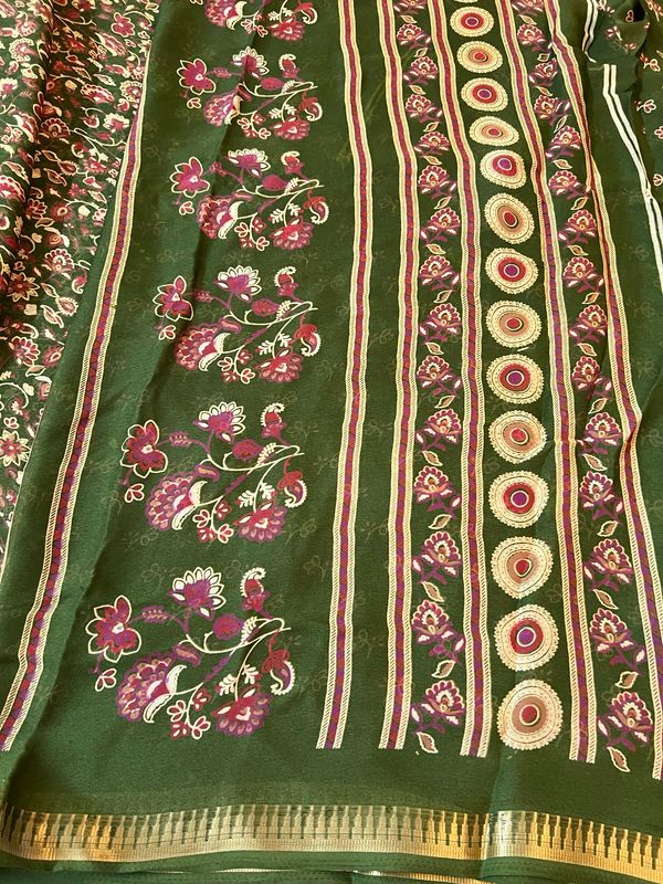 Thin border Georgette Sarees