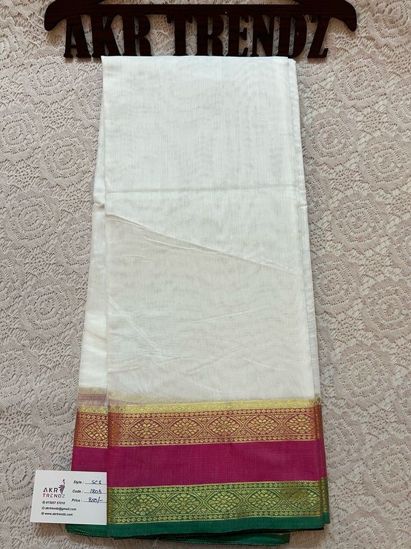 Silk Mix Chanderi Cotton Sarees