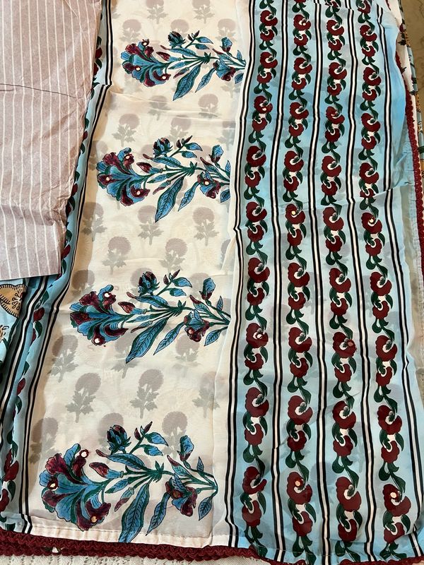 Dabu print Georgette Sarees