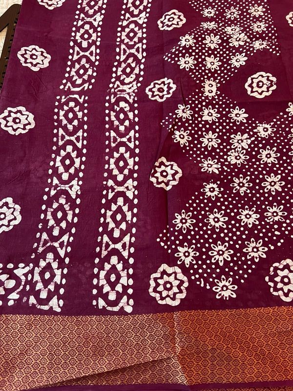 Batik Pure Cotton Sarees