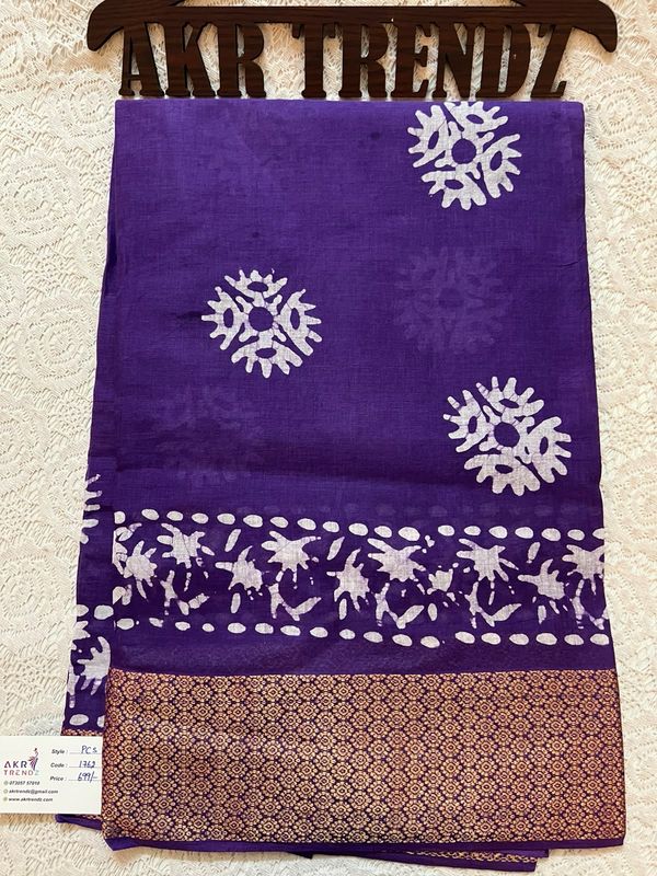 Batik Pure Cotton Sarees