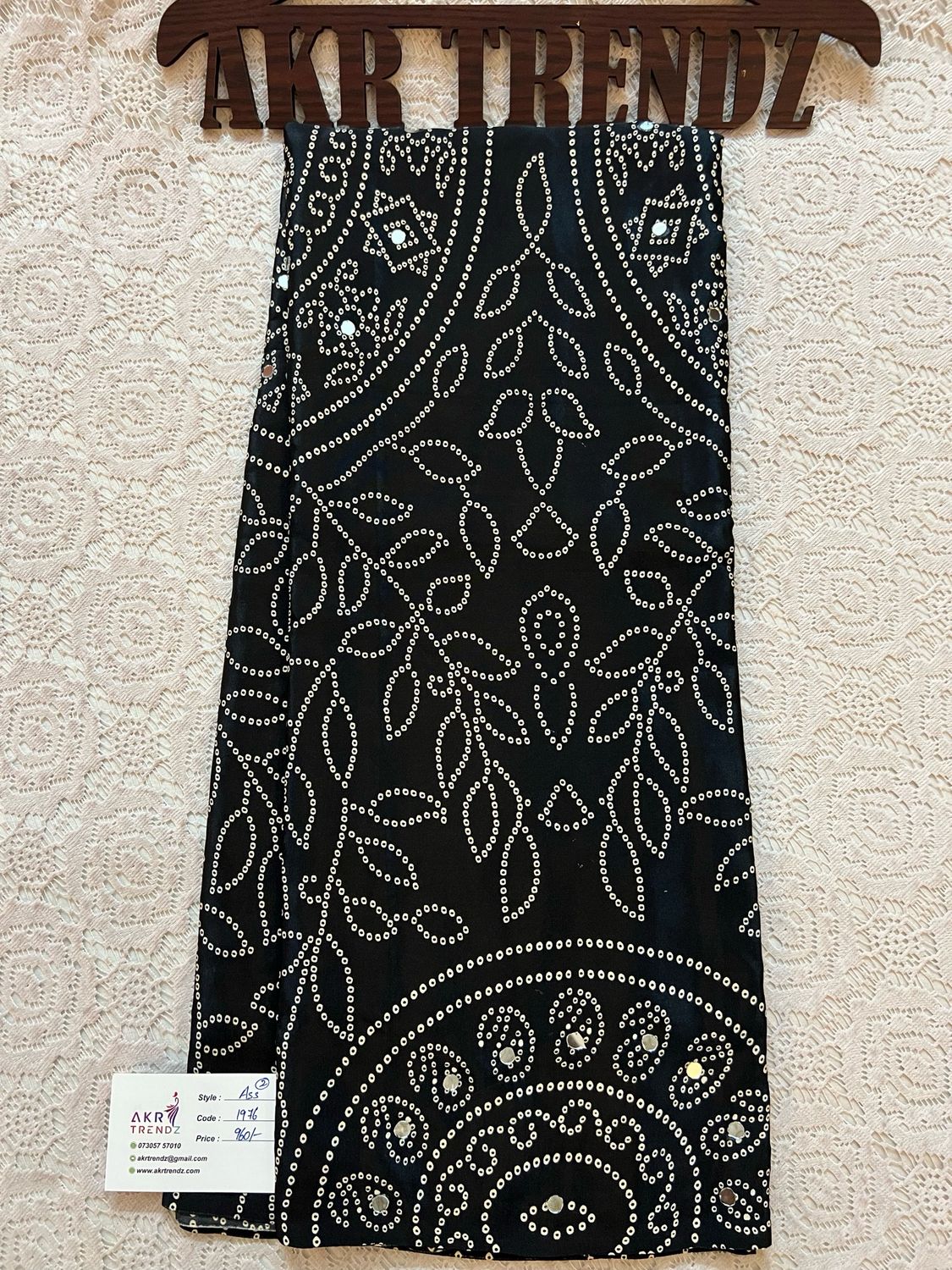Ajrakh Mirror Modal Silk Sarees