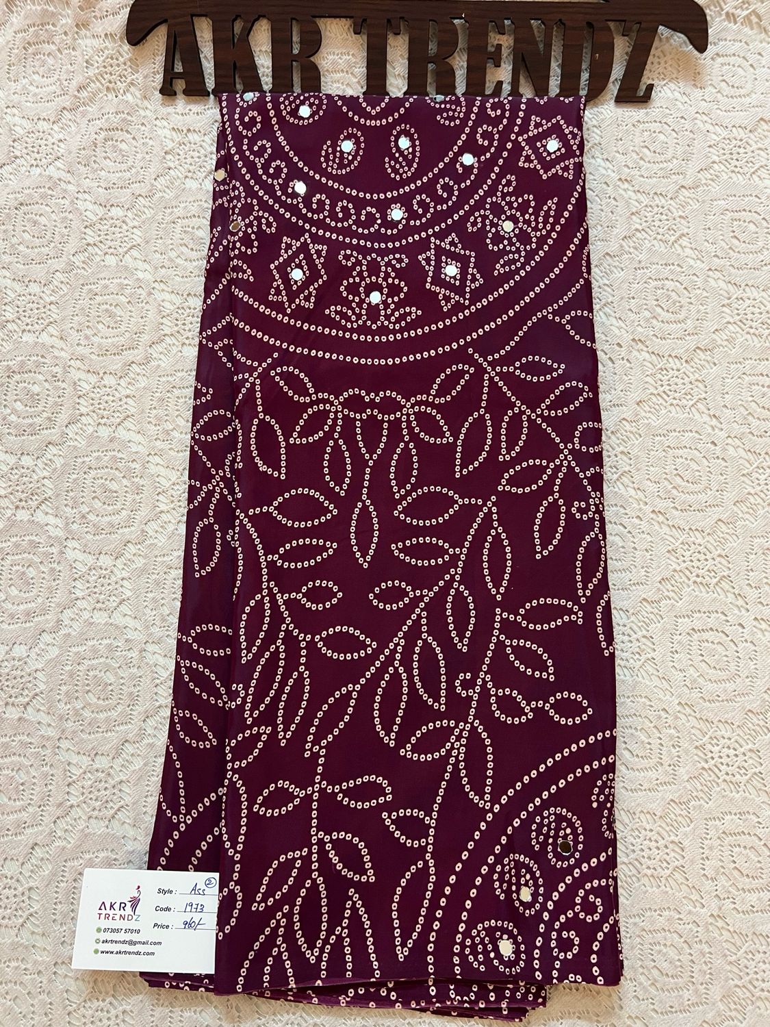 Ajrakh Mirror Modal Silk Sarees