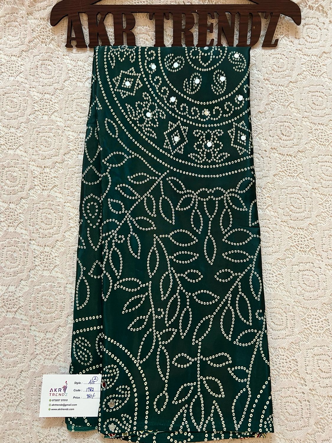 Ajrakh Mirror Modal Silk Sarees