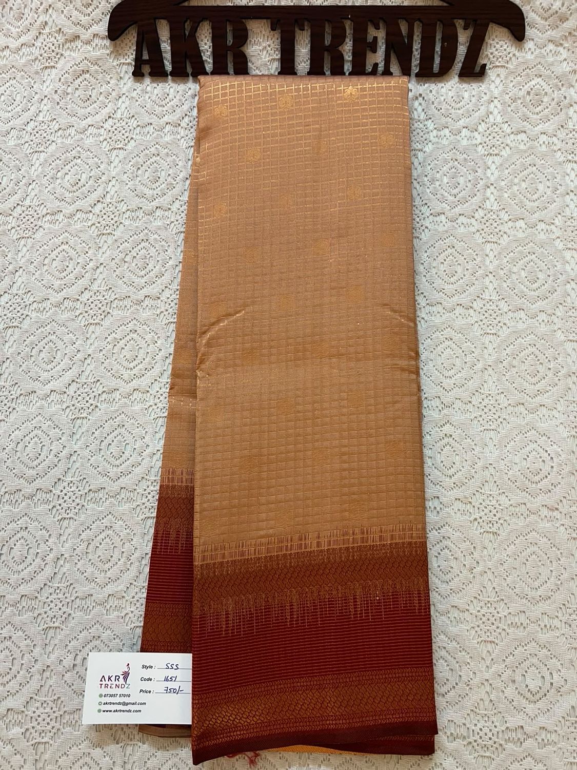 Kanchi Style Semi Silk Sarees