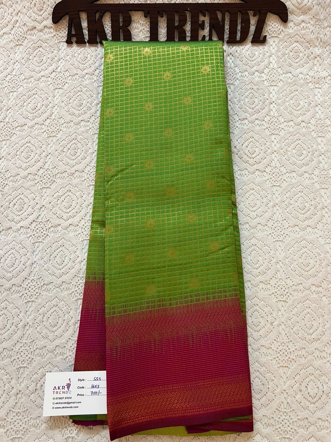 Kanchi Style Semi Silk Sarees