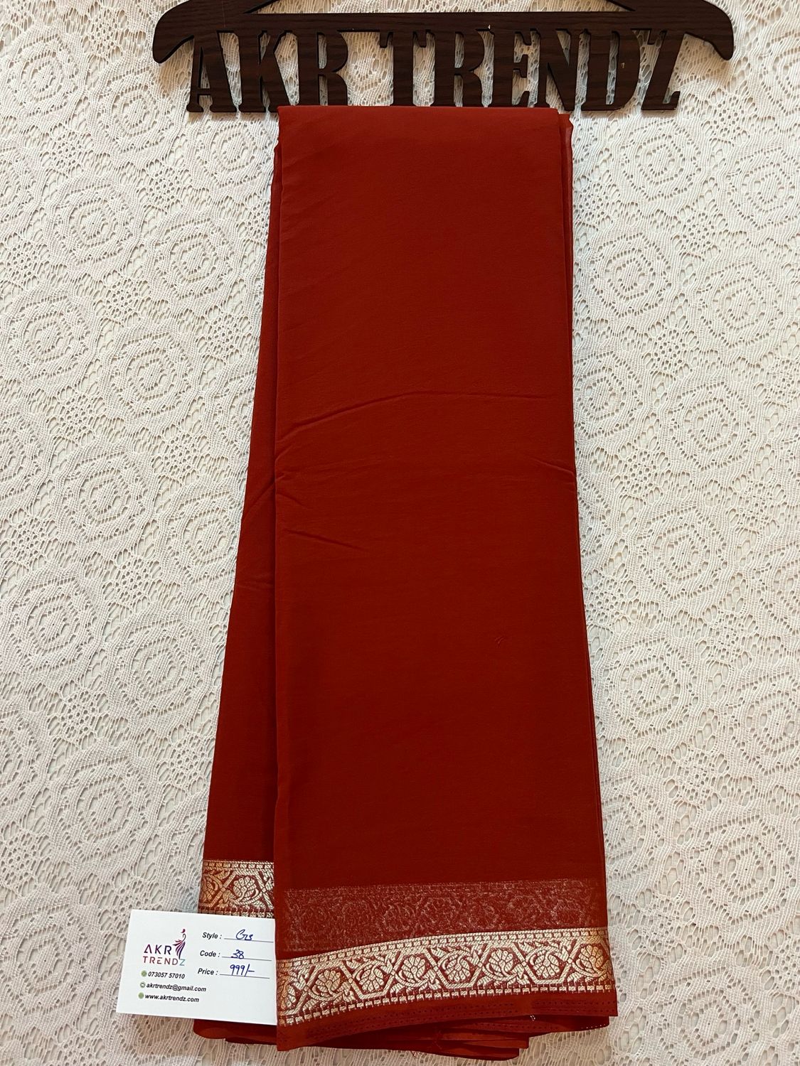 Thin border Georgette Sarees