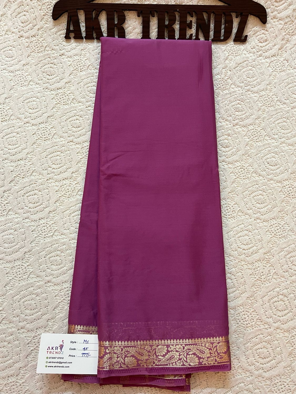 Mysore Crape Silk Sarees