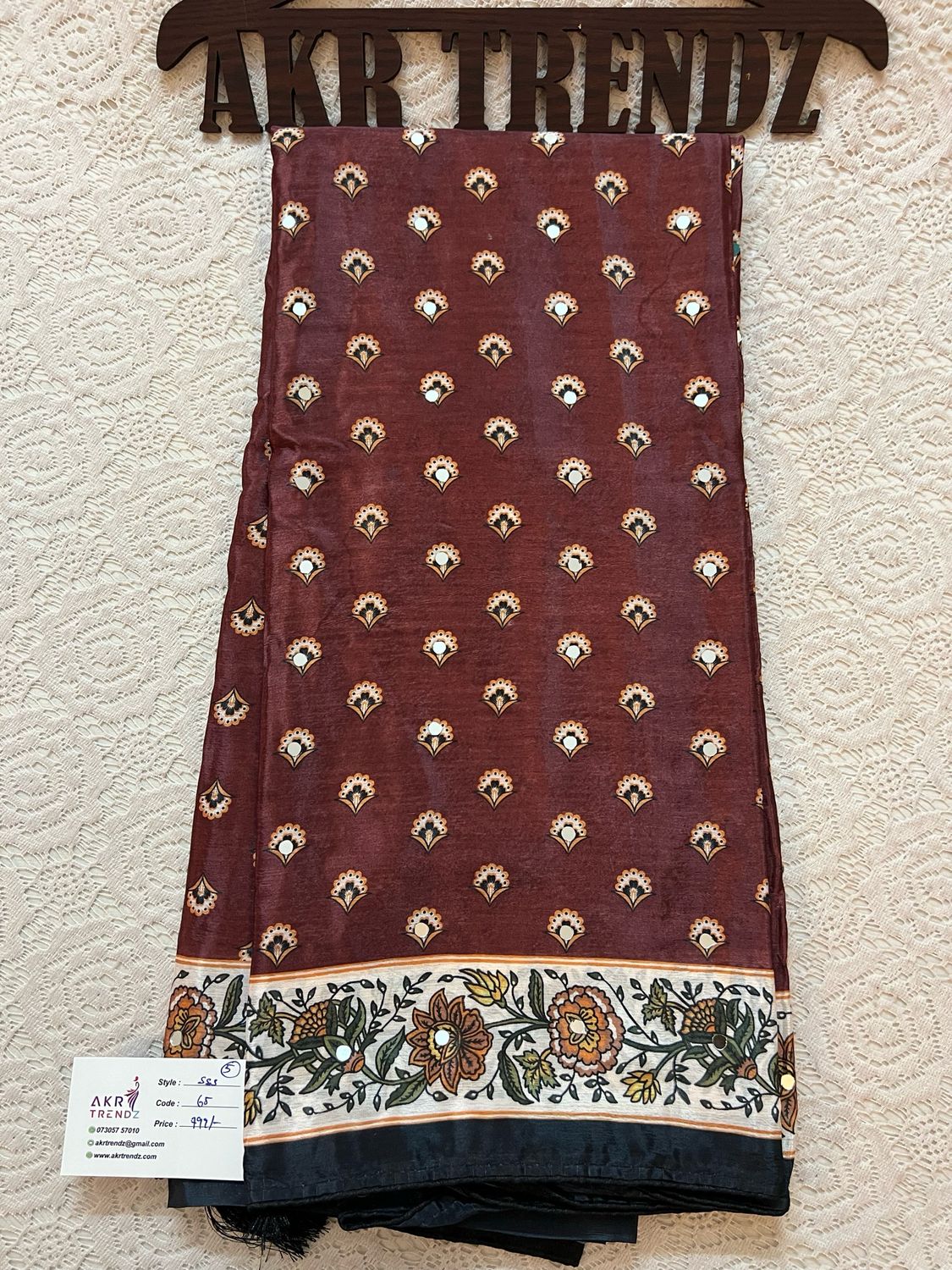Dabu Print Silk Georgette Sarees