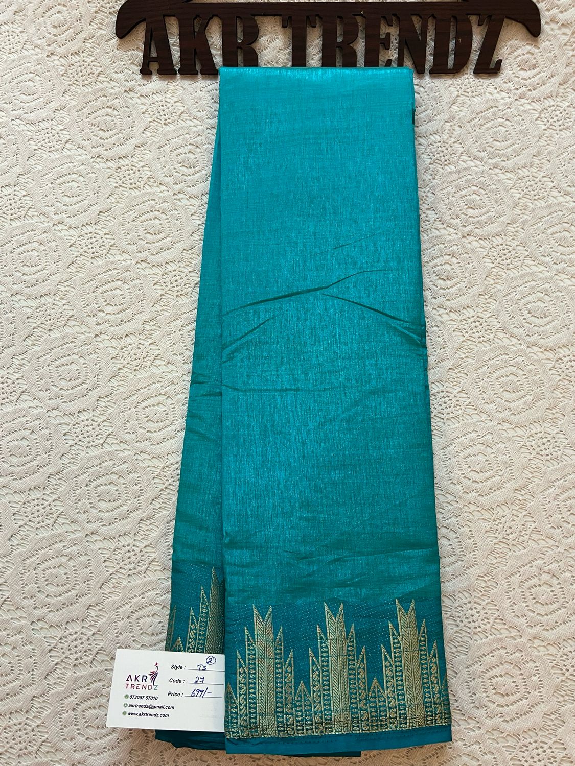 Temple Border Tussar Silk Sarees