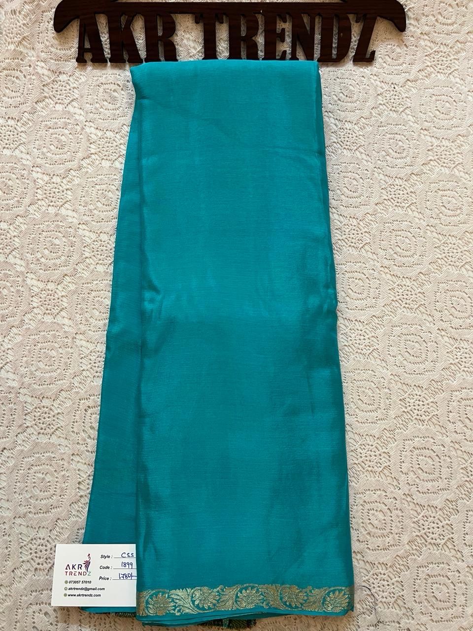 Thin border Chinnon Soft Silk Sarees