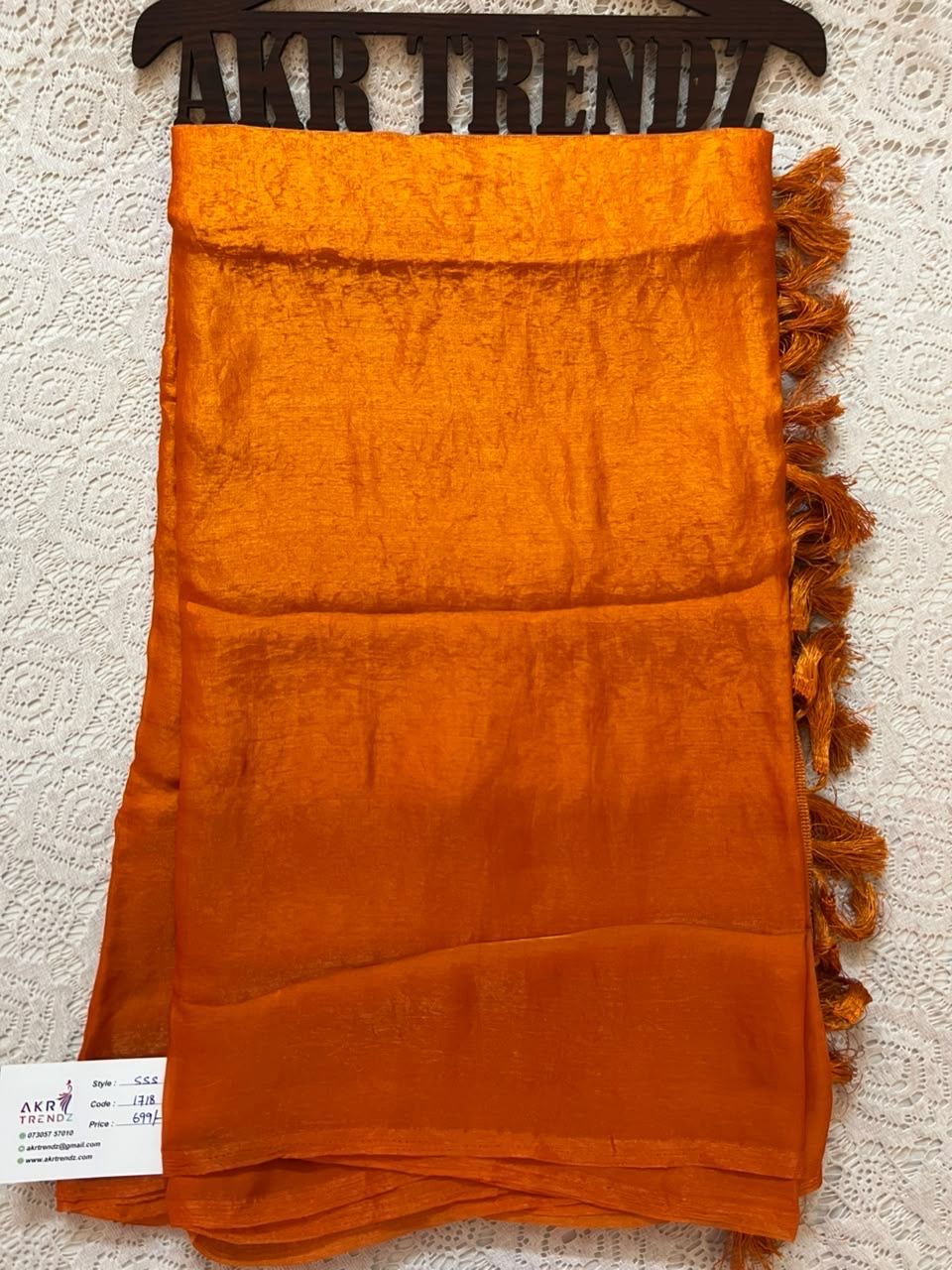 Fancy crushed Chiffon Sarees
