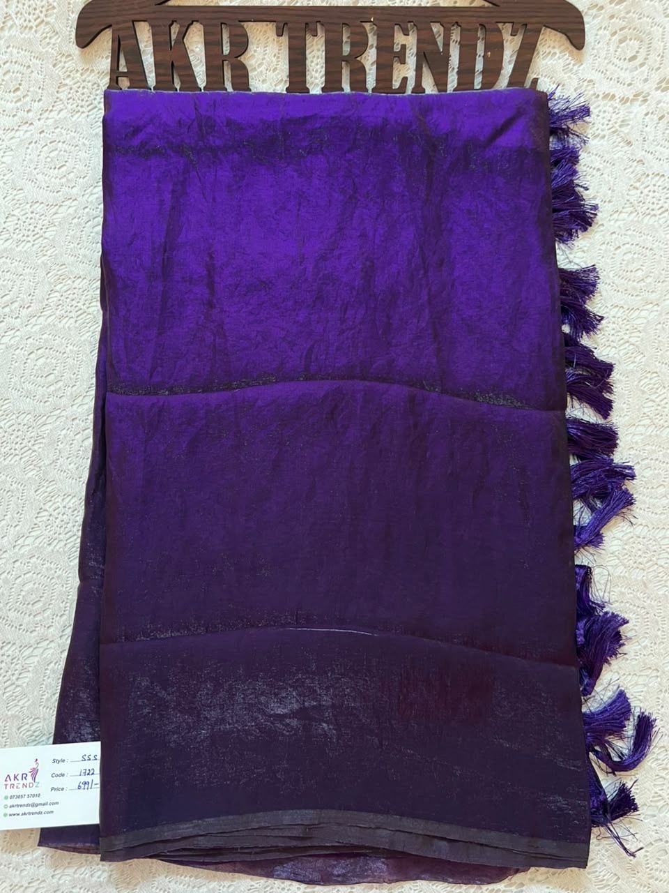 Fancy Crushed Chiffon Sarees