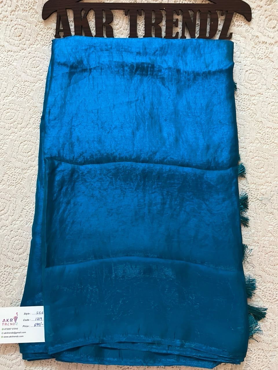 Fancy crushed Chiffon Sarees