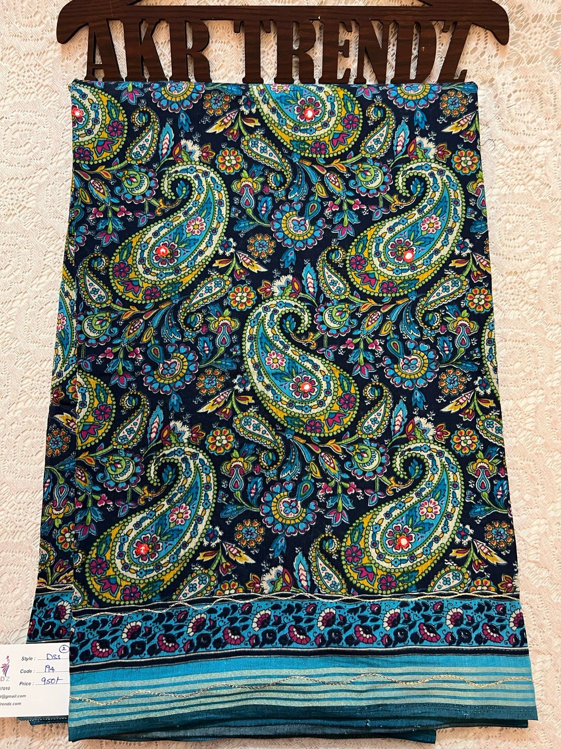 Embroidered soft Cotton Sarees