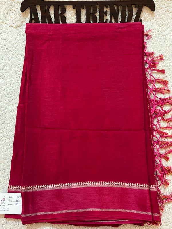 Fancy Chinnon Soft Silk Sarees