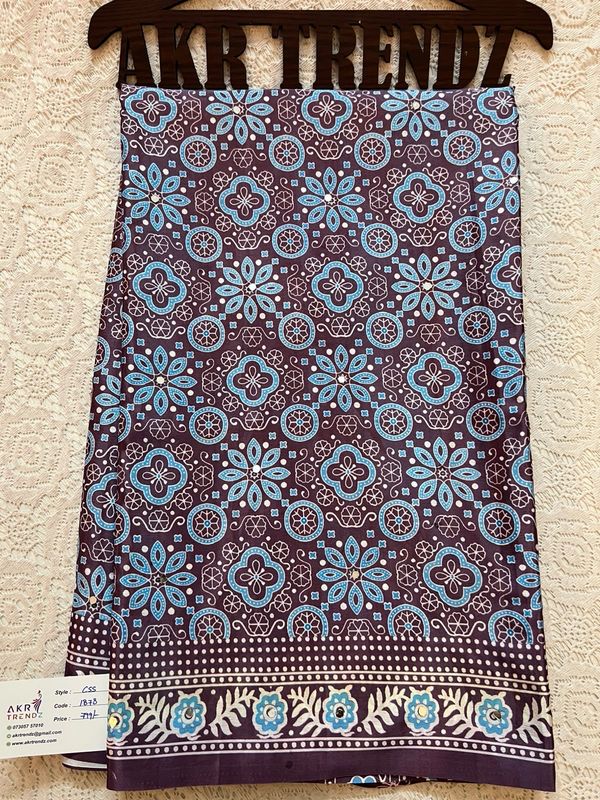 Ajrakh Soft Silk Sarees