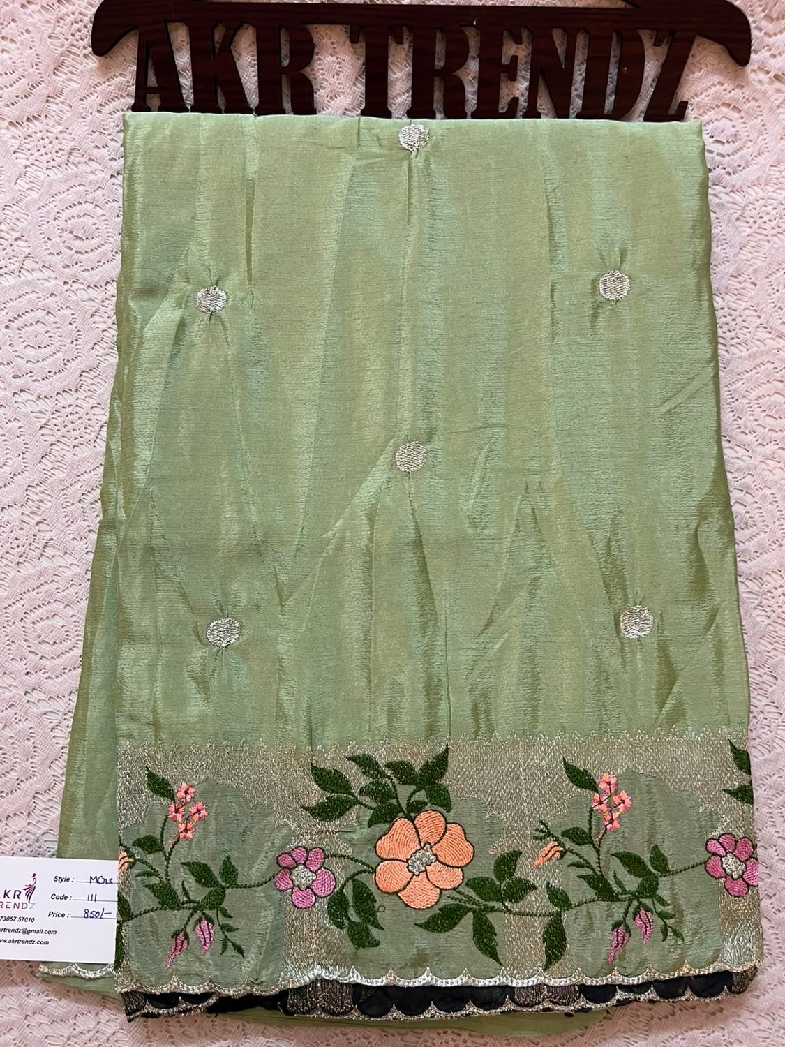 Embroidered Silk Georgette Sarees