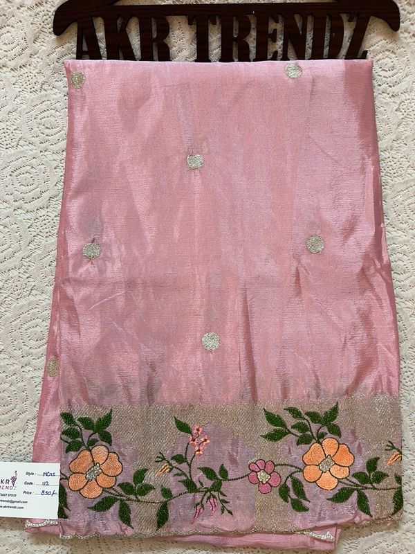 Embroidered Silk Georgette Sarees