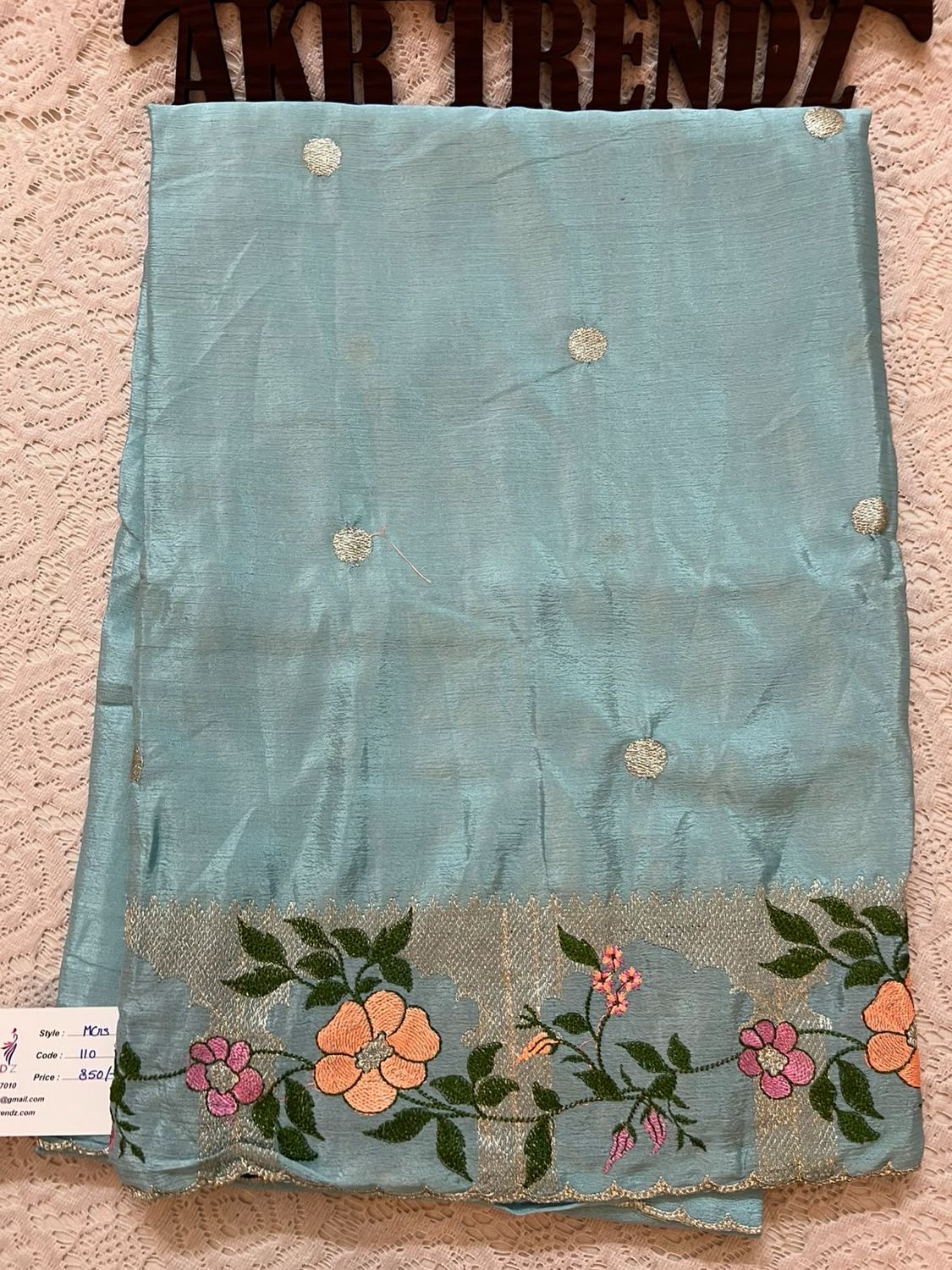 Embroidered Silk Georgette Sarees