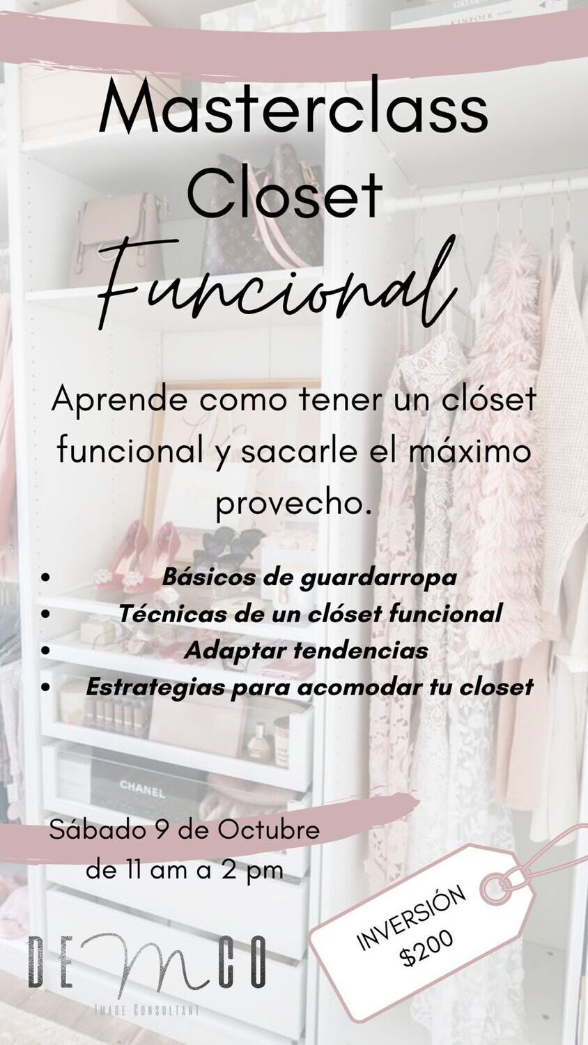 Masterclass Closet Funcional