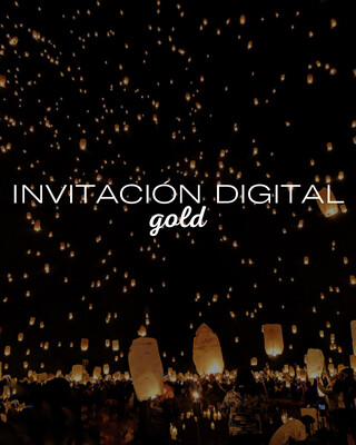 Invitación Digital Gold